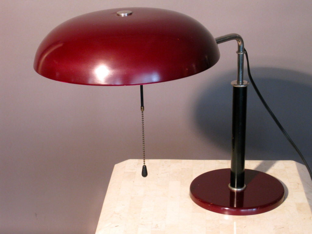 Alfred Muller Modernist Swiss Desk Lamp for Bag Turgi c.1935 4
