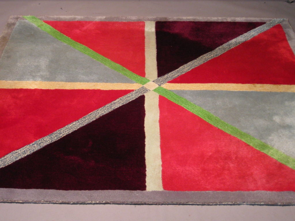 Edward Fields Geometric Carpet c.1980's Signed 1