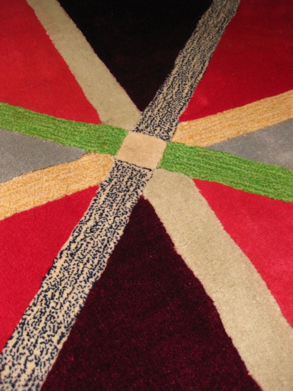 Edward Fields Geometric Carpet c.1980's Signed 2