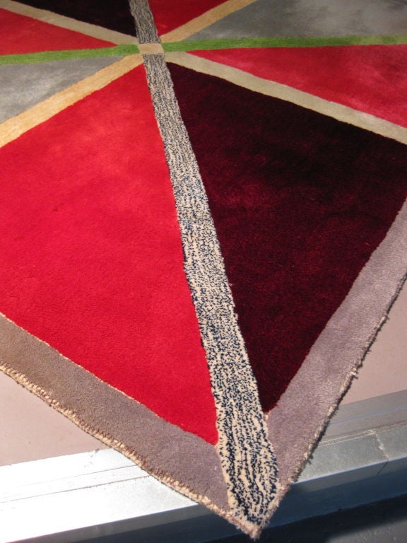 Edward Fields Geometric Carpet c.1980's Signed 3