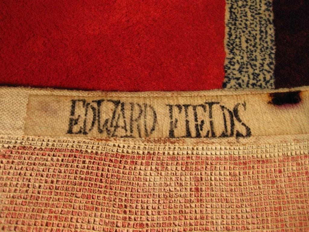 Edward Fields Geometric Carpet c.1980's Signed 4