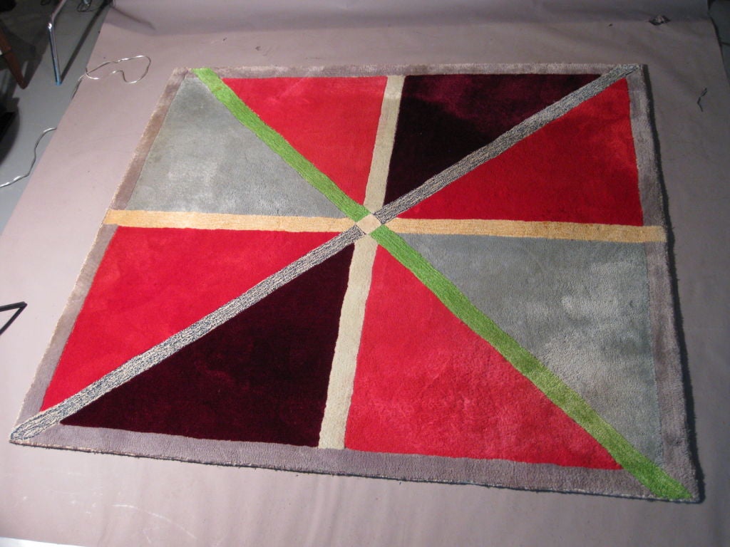 Edward Fields Geometric Carpet c.1980's Signed 5