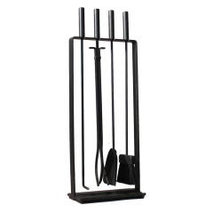 Modernist Wrought Iron Fire Tool Set