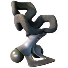French Sculptural Chair by Pierre Colleu