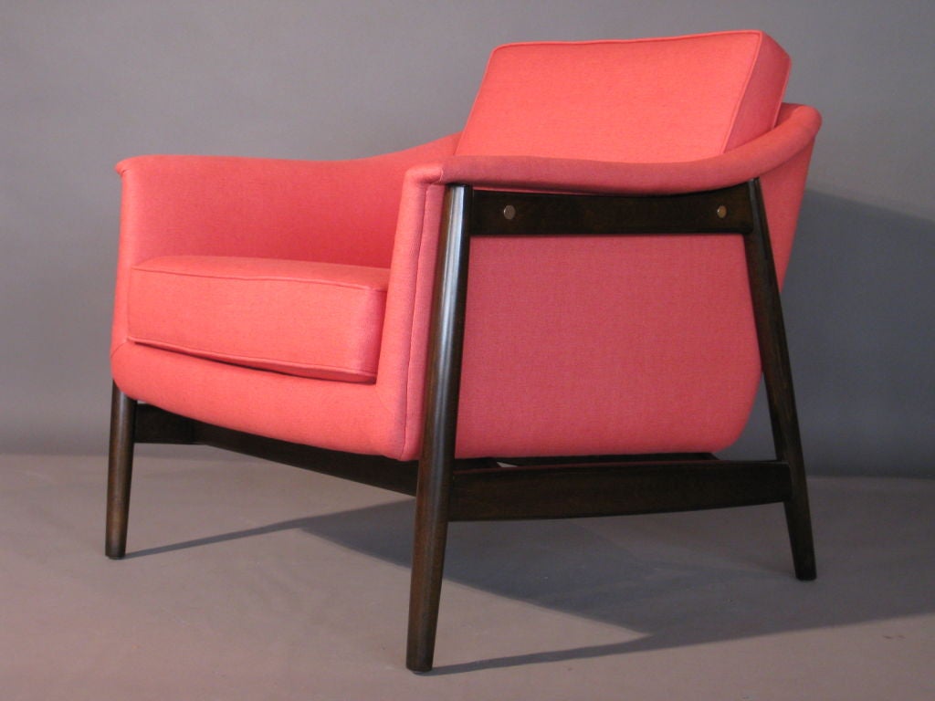Pair Folke Ohlsson Swedish Lounge Chairs c.1950's 1