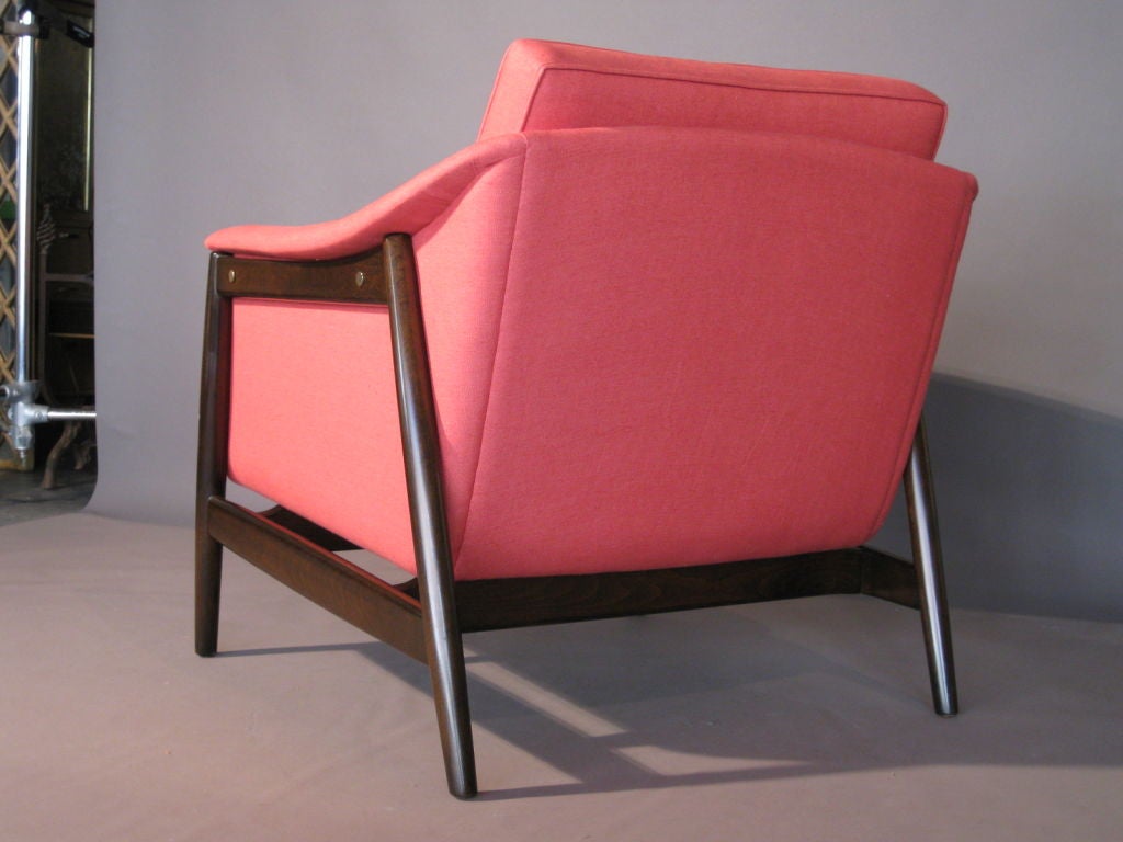 Pair Folke Ohlsson Swedish Lounge Chairs c.1950's 4