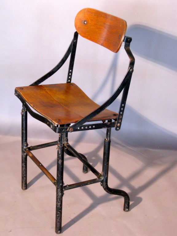 20th Century American Industrial Design Office Chair c.1920's