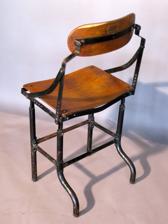 American Industrial Design Office Chair c.1920's 3