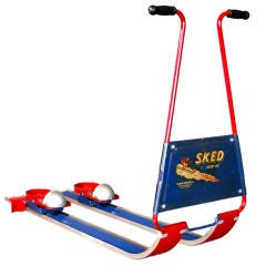 Vintage SKED "The Rocket Ski" Children's Snow Sled c.1950's