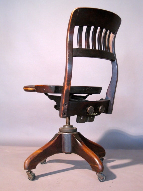 Wood Clark & Gibby, Inc. of New York Office Chair c.1920s