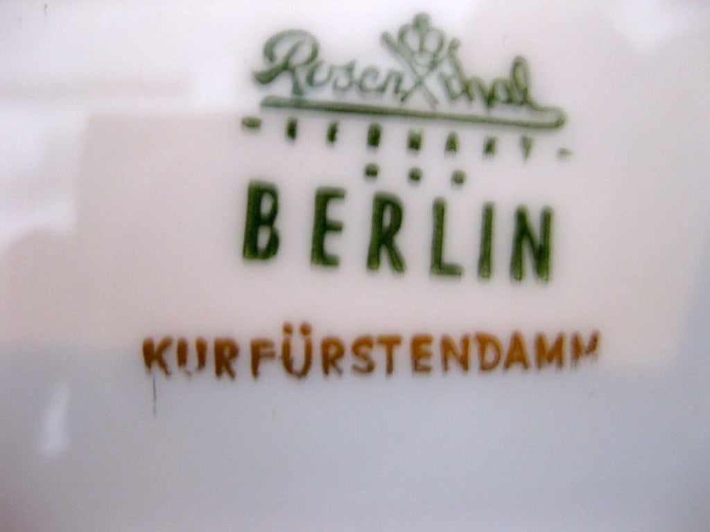 Rosenthal Porcelain Kurfurstendamm Berlin Service for 12 4