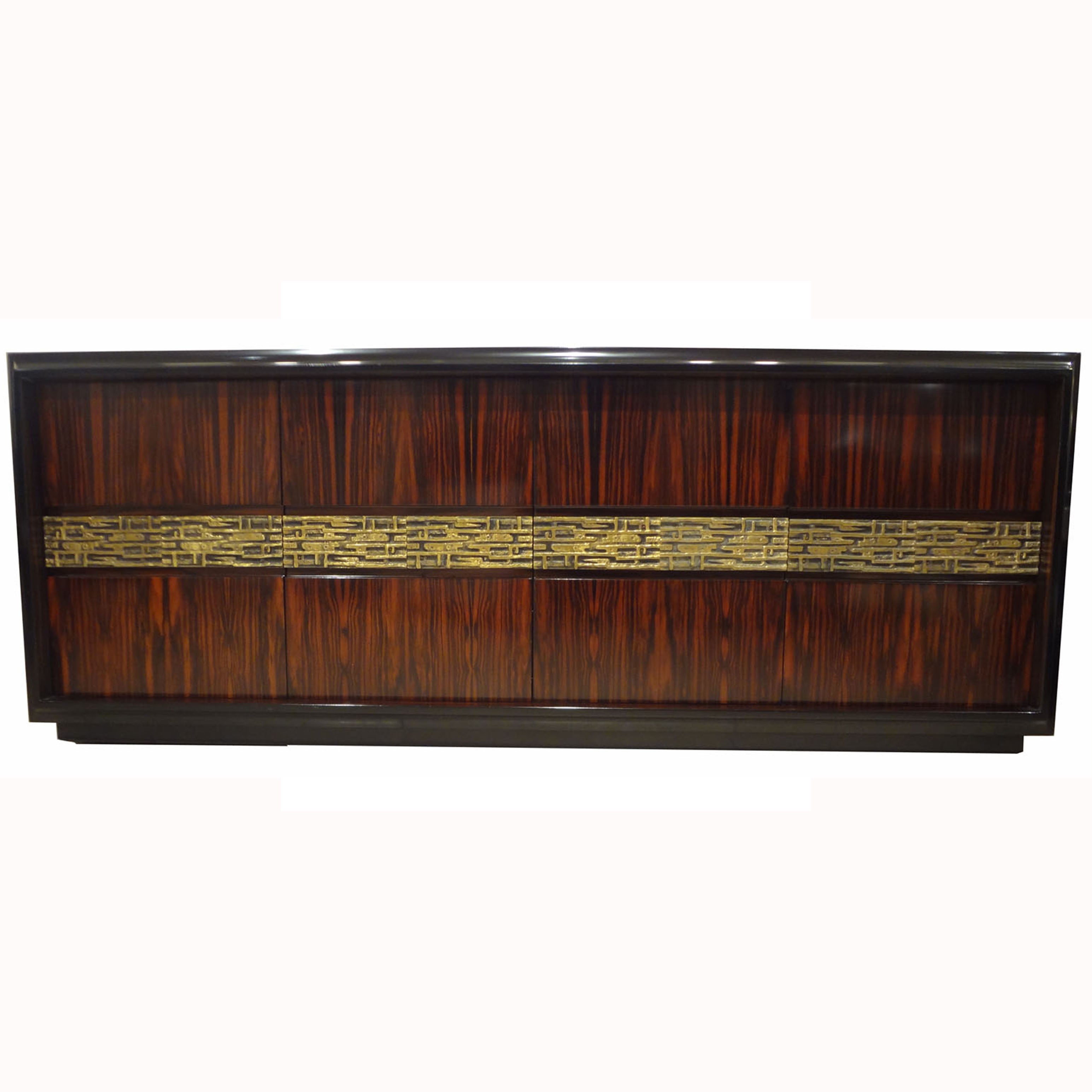 A Low Four Doored Console or Credenza in Palisander by Frigerio Di Desio For Sale