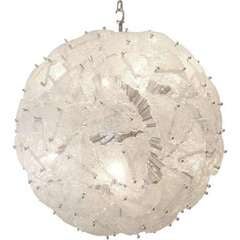 An Important Glass Chandelier by Mazzega