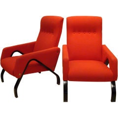 A Pair of Modernist Club Chairs