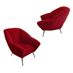 A Pair of Mid Century Club Chairs