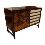 A Small Modernist Sideboard in Mahogany and Metal