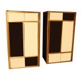 A Pair of Modernist Tall Cabinets by Andre Sornay