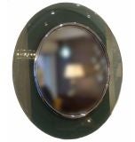 A Round Wall Mirror in the style of Fontana Arte