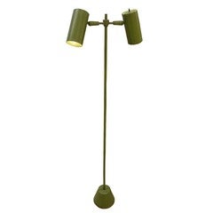 A Two Light Mid Century Floor Lamp by Lightolier