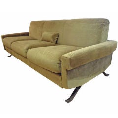 Vintage A Three Seat Modernist Sofa by Saporiti
