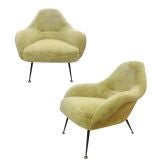 A Pair of Mid Century Club Chairs