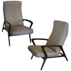 A Pair of Mid Century Lounge Chairs By A. Hendrickx for Belform
