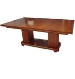 An Extending Dining Table in African Mahogany By Josef DeCoene