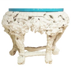 Sculptural Console in Driftwood and Lacquer