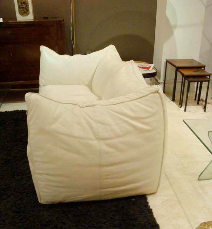 Late 20th Century A Vintage Leather Sofa by Mario Bellini for B&B Italia