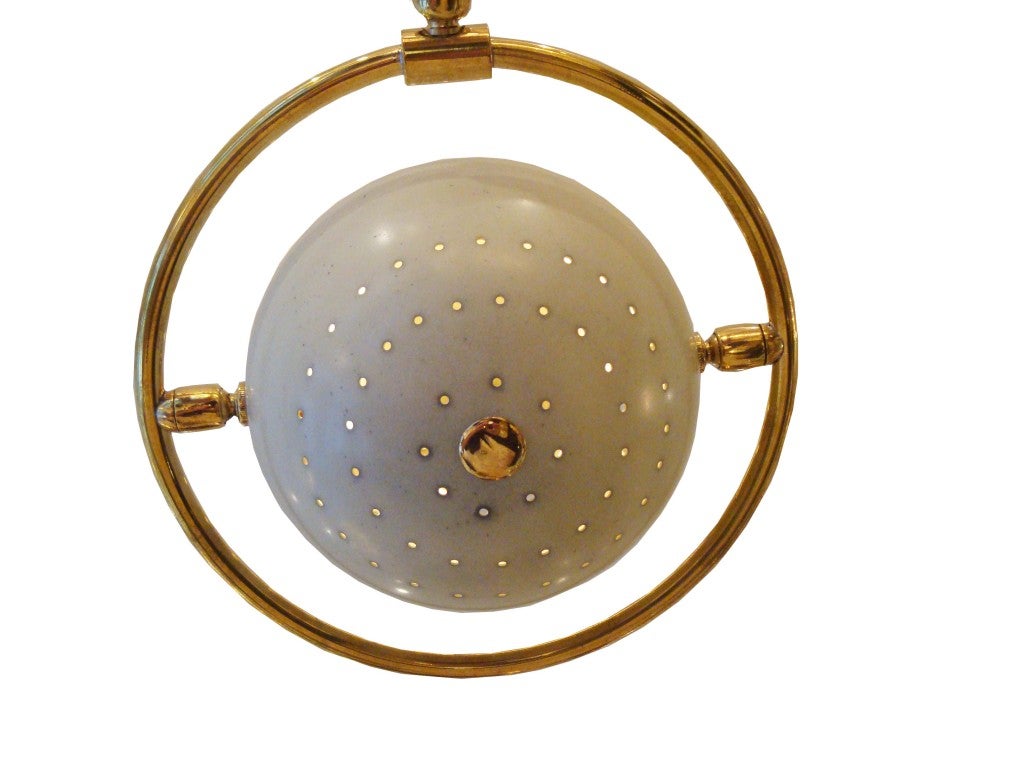 Brass A Counterbalanced Light by Angelo Lelli for Arredoluce