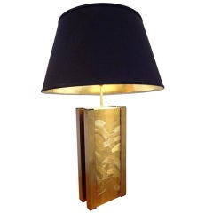 An Brass Table Lamp by Christian Krekels