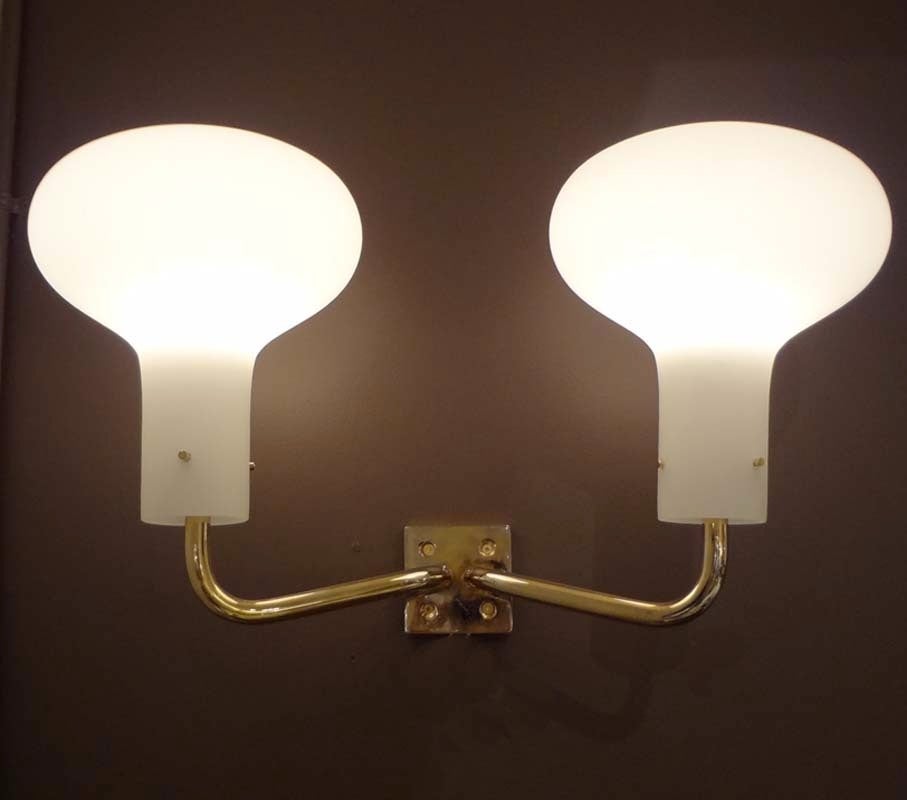 A Pair of Large Scaled Wall Sconces by Ignazio Gardella