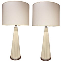A Pair of Tall Table Mid-Century Table Lamps