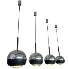 A Set of Four Hanging Lamps by Stilnovo