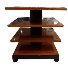 An Art Deco Occasional Table in African Mahogany by Josef DeCoen