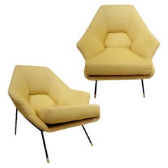 A Pair of Club Chairs by Augusto Bozzi