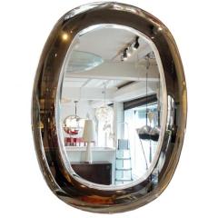 Vintage A Large Beveled Wall Mirror