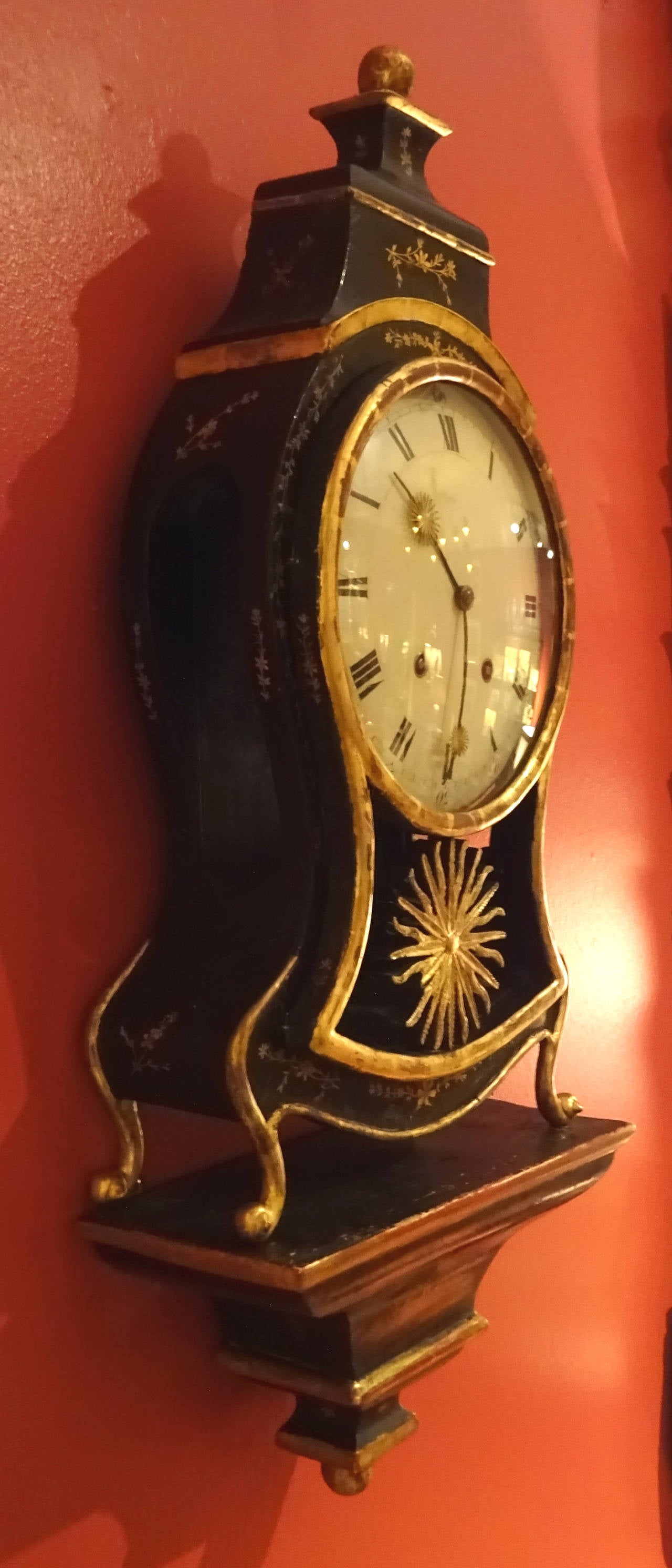 19th Century Louis XV Style Decorative Bracket Clock For Sale 3