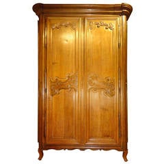 18th Century French Large Oak Armoire or Gun Cabinet