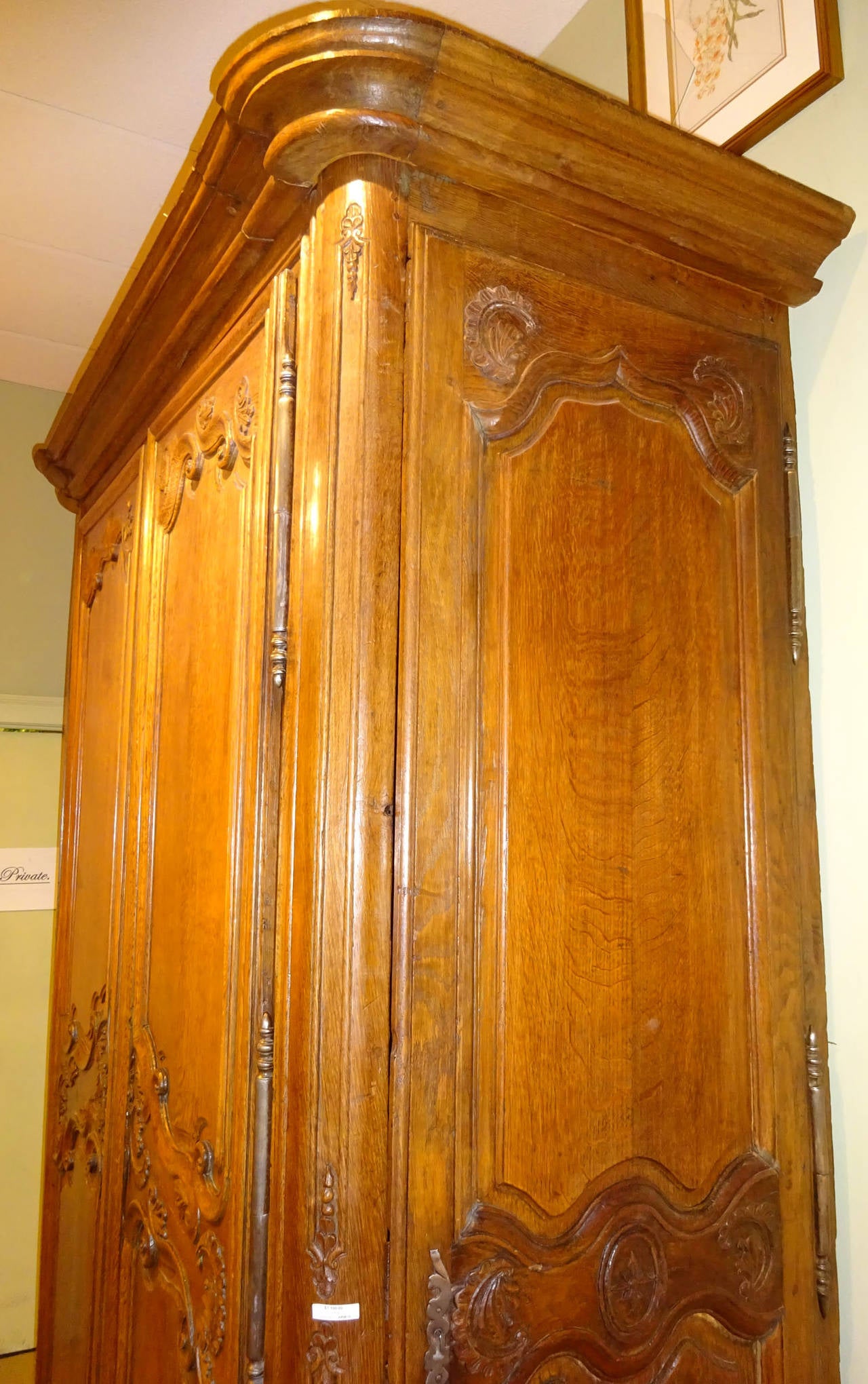 18th Century French Large Oak Armoire or Gun Cabinet 1
