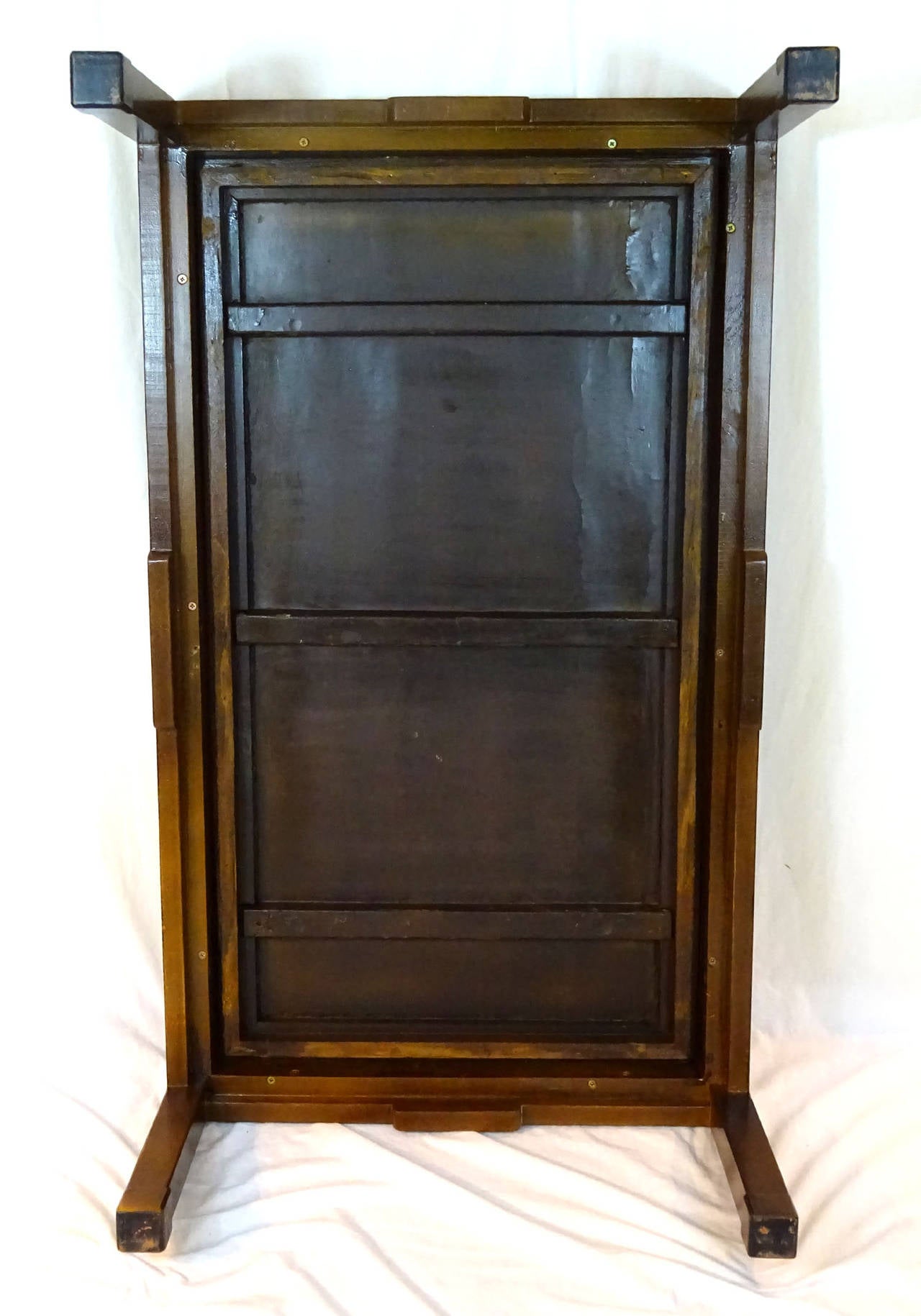 19th Century Chinese Panel Cocktail Table on Later French Base 7