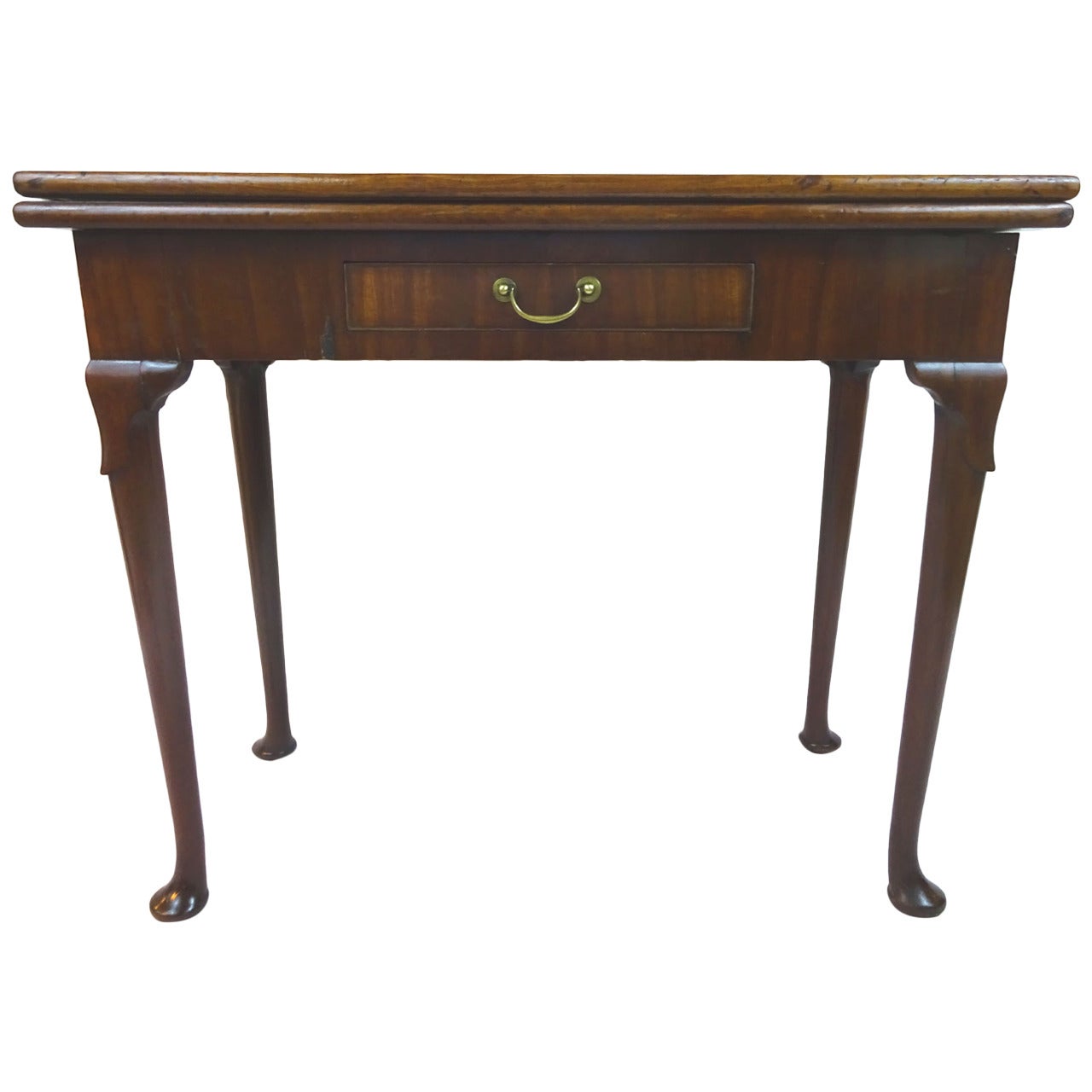 18th Century George II Mahogany Flip-Top Game Table For Sale