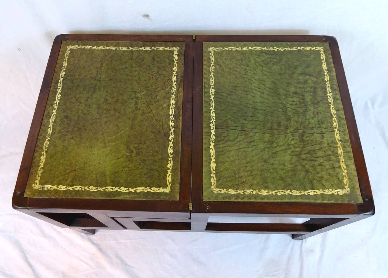English 19th Century Mahogany, Metamorphic Library Step Side Table