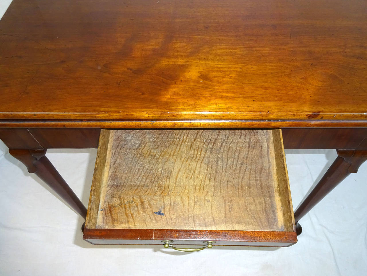 Embossed 18th Century George II Mahogany Flip-Top Game Table For Sale