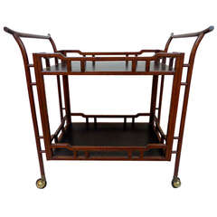 Chinese Rosewood Tea Cart