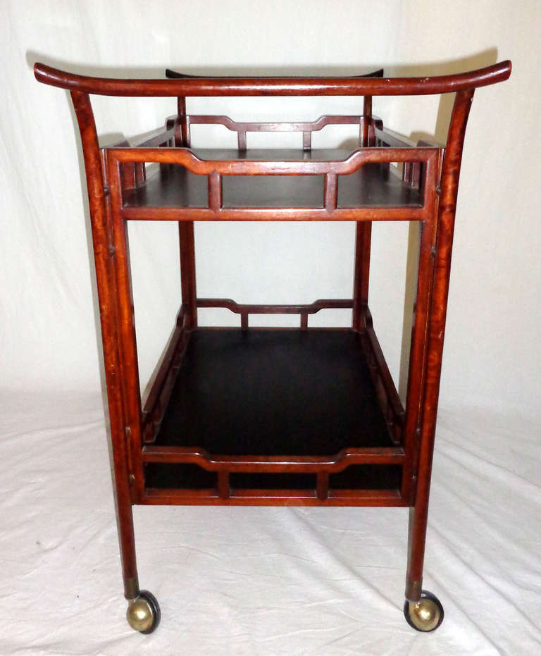 Chinese Rosewood Tea Cart For Sale 3