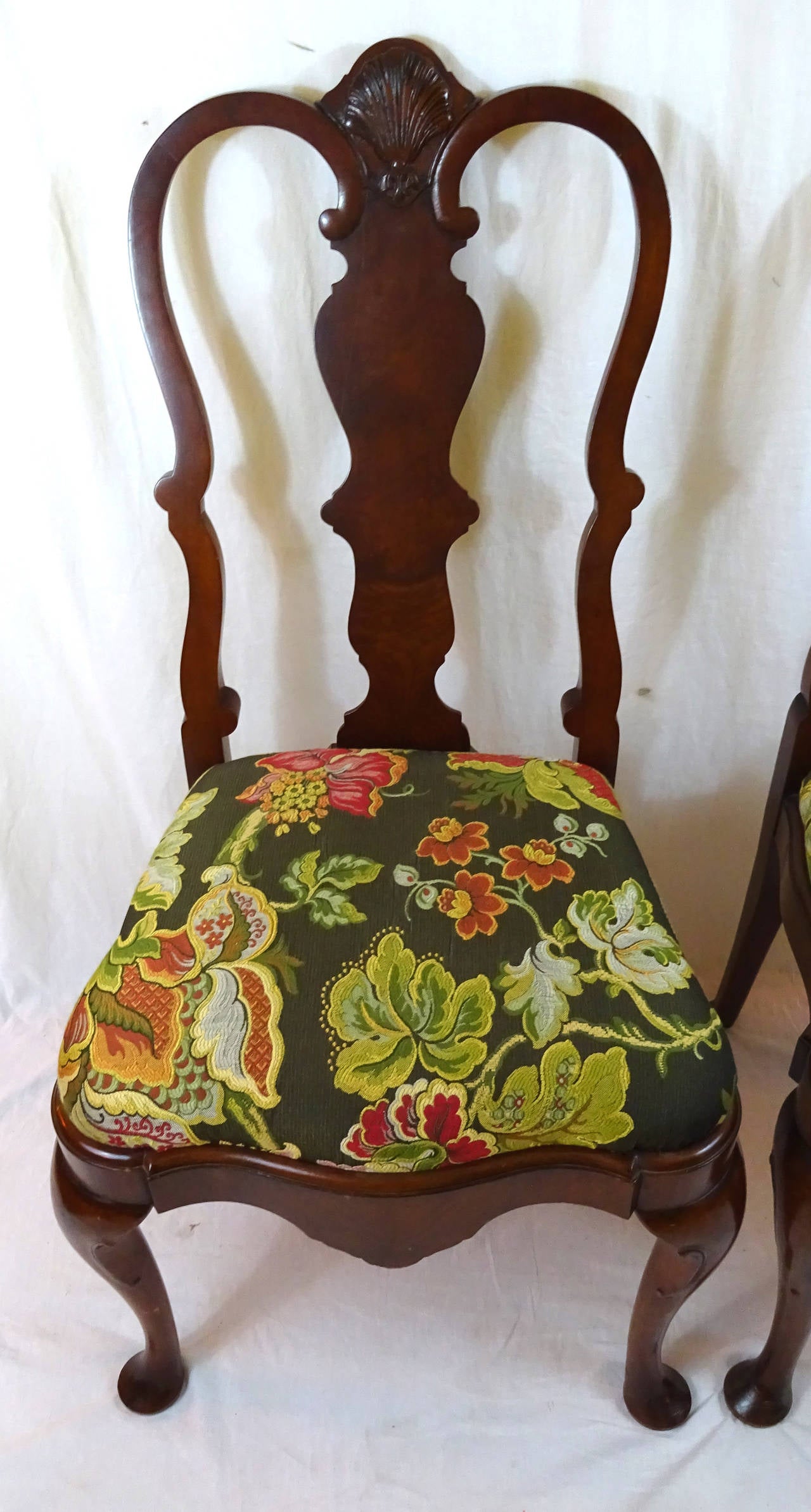 Pair of Early 20th Century Dutch Style Side Chairs