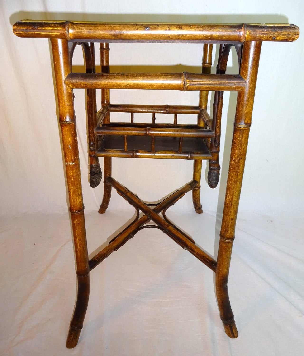Early 20th Century English Bamboo Tea Table 5