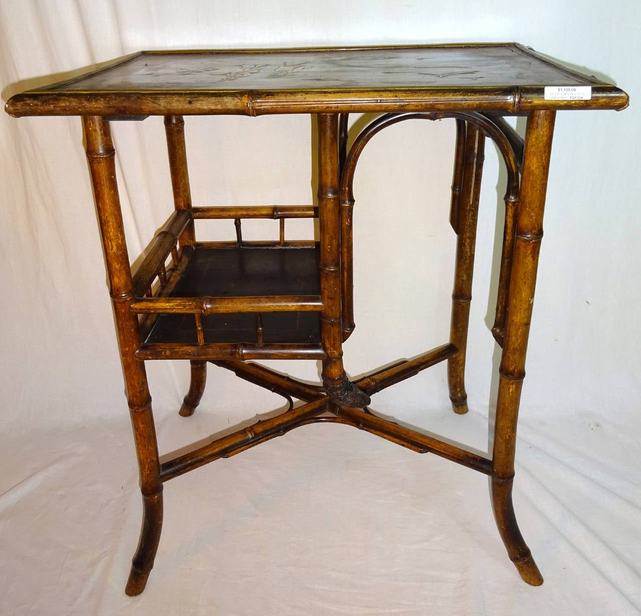 Early 20th Century English Bamboo Tea Table 6