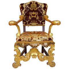 Late 18th / Early 19th Century Italian Gilt Wood Chair